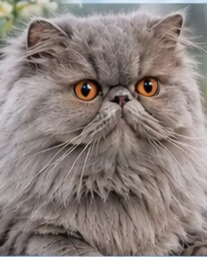 Luna, our blue Persian queen